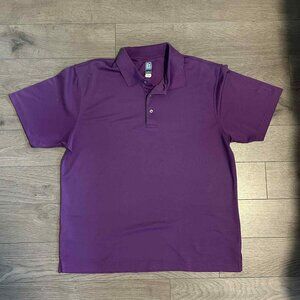 PGA Tour Purple Golf Polo Shirt - Size Large